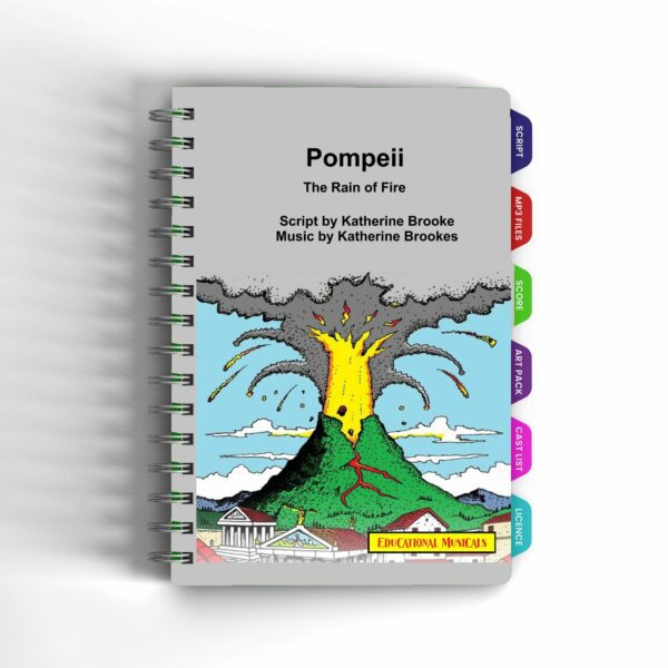 Roman and Celtic Primary School Resources - The front page of the musical Pompeii