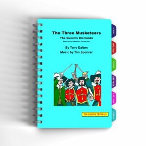 The front page of the musical The Three Musketeers