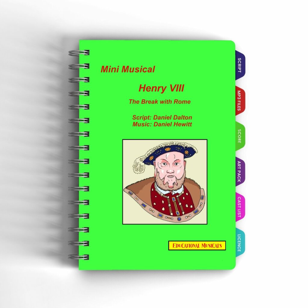 Tudoer Primary History Resouce teh musicals Henry VIII front page
