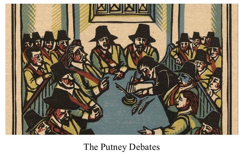 Primary history resource a painting of the Purney Debates