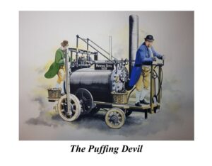 A drawing of the Puffing Devil